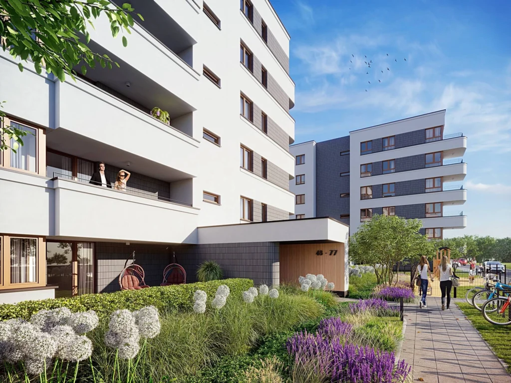 Osiedle M-Bemowo — zieleń i chodniki